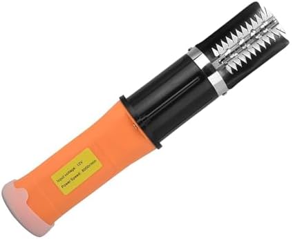 Electric Fish Scale Remover - Waterproof 12V Rechargeable Motor, Powerful Fish Scaling Tool, Includes 2 Batteries, Efficient Electric Scraper for Quick Fish Preparation