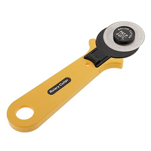 Image of KRAFTMASTERS Craft Present 45mm Standard Rotary Cutter Easy Fabric Cutting Scrapbooking Comfortable Handle for Right and Left Handed Cutting Tool Quilting Crafting Sewing