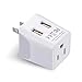 Ceptics Japan, Philippines Travel Adapter Plug with Dual USB - Usa Input - Type A - Ultra Compact (CTU-6) - Perfect for Cell Phones, Laptops, Camera Chargers