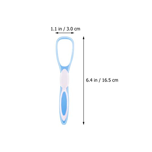 EXCEART 2Pcs Raspador de Língua Oral Care Limpeza da Língua Língua De Plástico Purificador Eliminado