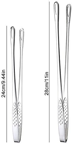 調理用トング トング、1/2ピース ステンレススチール フードトング ロングハンドル 滑り止め バーベキュートング ステーキトング