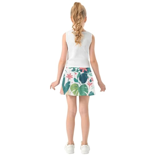 Girls Athletic Skirt with Built-in Shorts Flowy Skorts for Little Girl Kids Pleated Skort with Pockets4