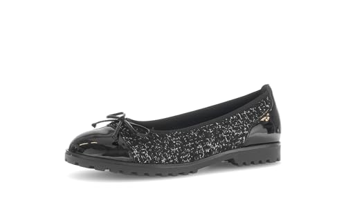Gabor 74.100 chaussures pour femme élégantes en cuir noir