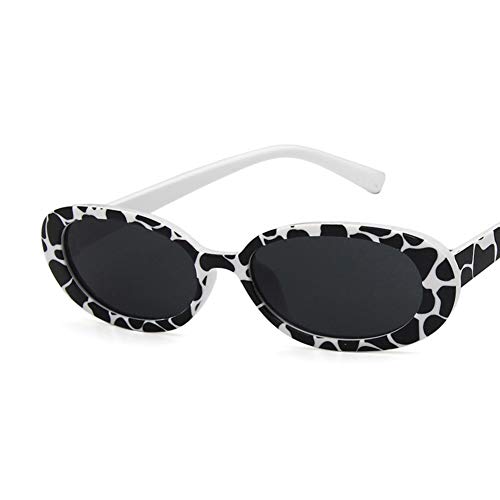 Image of Shiratori Women's Retro Oval Holiday Sunglasses Non-polarized UV400
