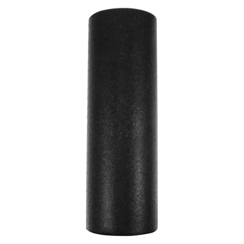 Homoyoyo Rodillo de Yoga Epp Semiovalado Negro 45 Cm Superficie Lisa para Masaje Muscular y Ejercicio Fitness, Accesorio de Recuperación y Relajación Corporal