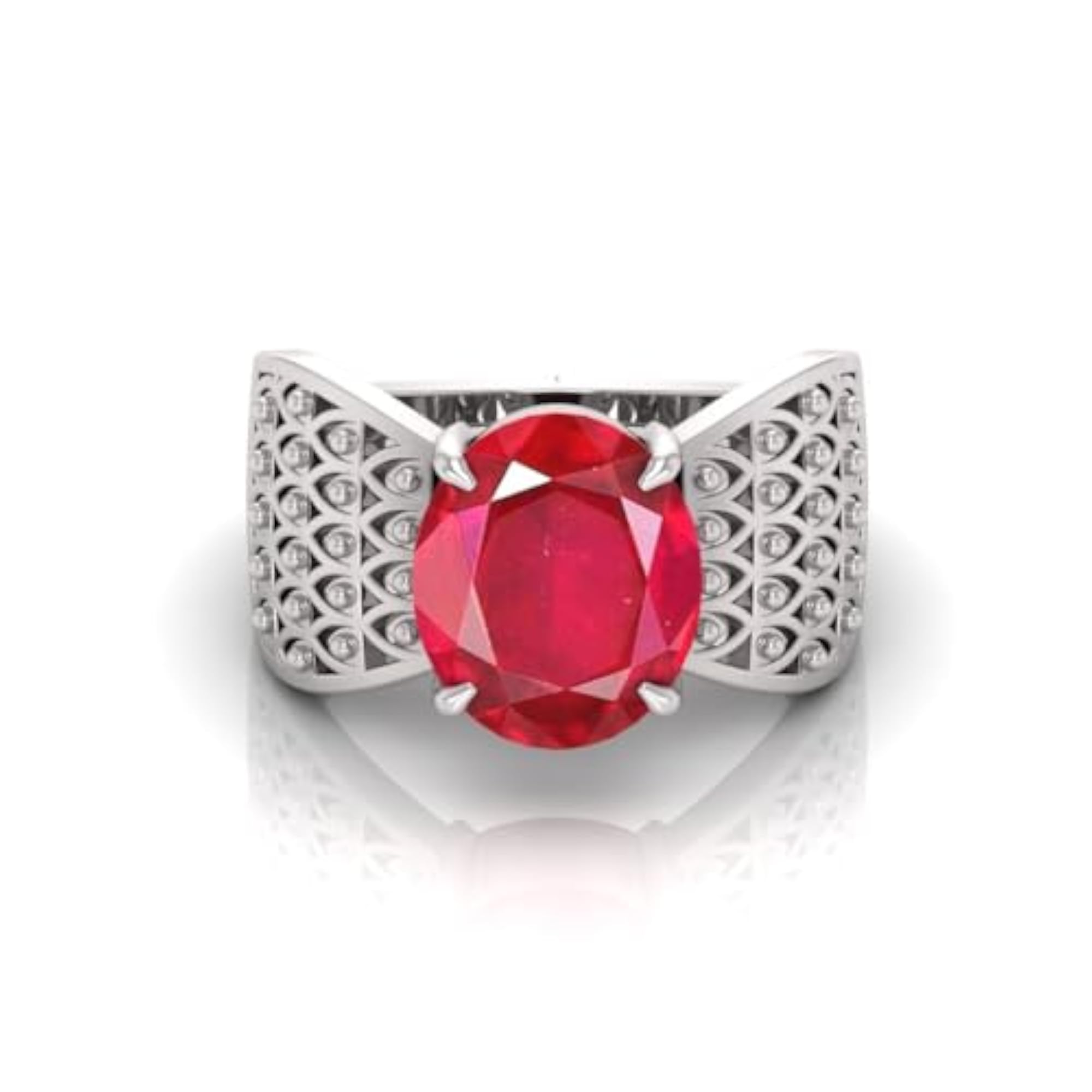10.25 Ratti Ruby Original Manik Adjustable Ring, Lab Certified