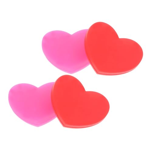 Luxshiny 4個 かわいいハート型テニスラケット振動止め シリコン製ショック吸収 振動軽減で手の疲れを抑制 多機種対応で安定装着 テニス愛好