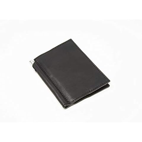 OleksynPrannyk Mini Journal with Pen 3x4 in Horween Leather Cover Extra Small olpr. Journal (Black) Cover