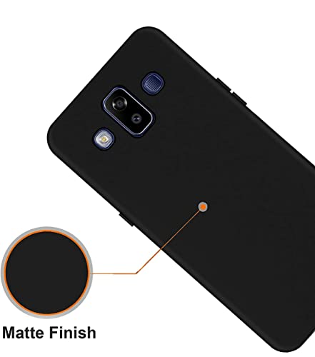 Image of Mobile Back Cover Case for Samsung Galaxy J7 Duo (Silicone Case|CameraProtection|Black SC1510)
