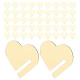 Veemoon 90 Stück Acryl Herzförmige Getränkemarker Wasserfeste Weinglasanhänger mit...
