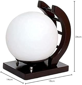 ONECYA ROYAL FANCY Traditional Indoor Wall Light Brown Color Globe Shape E27 Holder Upto 100-Watts Made in India (Bulb Not Included) Pack of 1(Wood) (Antique, 1)