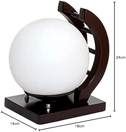 Traditional Indoor Wall Light Brown Color Globe Shape E27 Holder Upto 100-Watts Made in India (Bulb Not Included) Pack of 1(Wood) (Antique, 1)