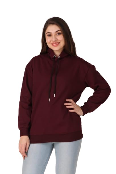 Women's Hoodie Pullover Cotton Blend Hoodie with Hood and Pocket, Casual-image-0