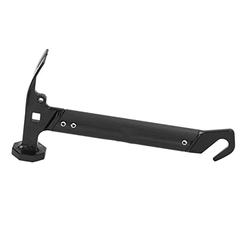Stainless Steel Camping Hammer with Ergonomic Aluminum Handle, Multi Function Hook Design for Tent Stakes Ground Nails Outdoor Survival Gear, Lightweight Wear Sturdy Hammer Tool
