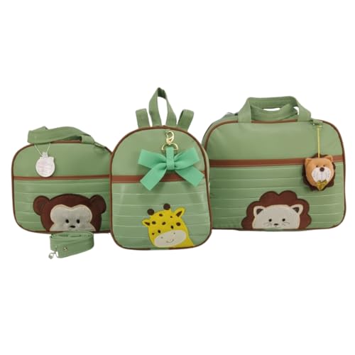 BOLSA MATERNIDADE MENINO 3 PEÇAS SAFARI (VERDE)