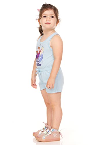 Romper Disney fille taille 5 bleu combishort sans manches - 2
