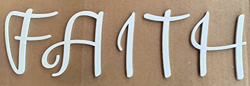 Wooden Letter 6 Inch Tall Alphabet C Craft, Unfinished Wood Cursive Monogram Letters Cutout, Love Is In The Air Script Font #TOP3