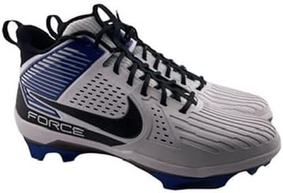 Nike Force Savage Pro 3 Mid Men's Football Cleats White Blue Black DM5453-110 Size 13 Medium US - Image 4