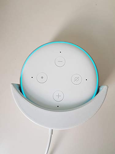Suporte Apoio Stand De Parede Amazon Alexa Echo Dot 3 (CINZA PARAFUSO E BUCHA)