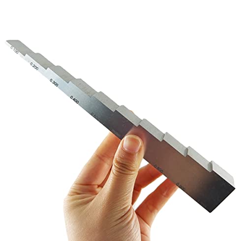 Bloque de calibración de aluminio de 10 pasos 0.100" a 1.000" para medidor ultrasónico de espesor con aluminio 7075 miniatura 5