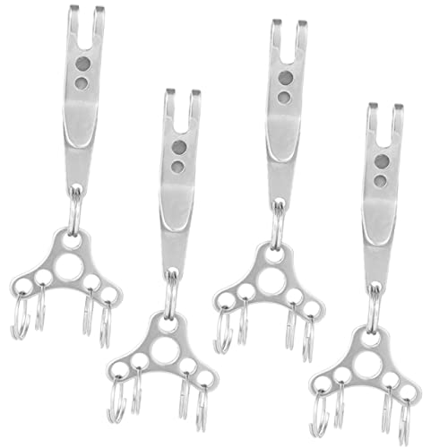 Porte-clés boucle d'escalade durable en acier inoxydable pur - 4