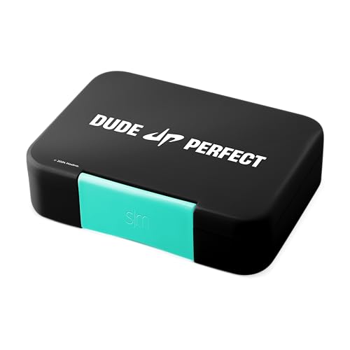 Simple Modern Dude Perfect Bento Lunch Box for Kids | BPA Free, Leakproof, Dishwasher Safe | Lunch Container for Boys, Toddlers | Porter Collection | 5 Compartments | Classic Logo