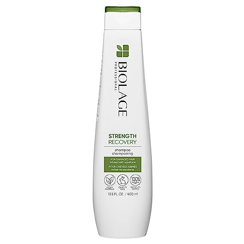 Biolage Strength Recovery Shampoo | Gently Cleanses & Reduces Breakage | For All Damaged & Sensitized Hair | Vegan | Cruelty-Free | Strengthening Shampoo | Infused With Vegan Squalane | 13.5 Fl. Oz #TOP15