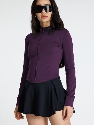 Image of CAVA Cotton Recovery Jacket for Women | High Neck, Contouring Fit & Curved Tail Hem | Soft Stretch Cotton