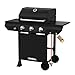 Nexgrill Classic 3-Brenner Gasgrill – Kompakter Outdoor-Gas grill mit porzellanbeschichteten Gusseisenrosten, Even-Heat-System – Garten, Balkon & BBQ-Events