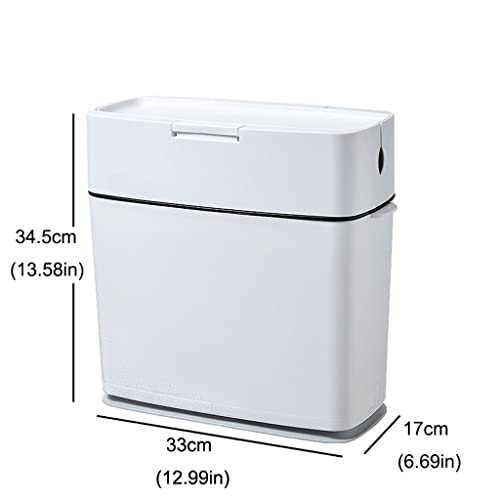 Caneca de basura rectangular con cuerda para cocina y hogar miniatura 2