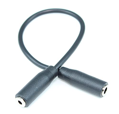 Cable adaptador 6 pulgadas 3.5mm hembra a 2.5mm hembra miniatura 1