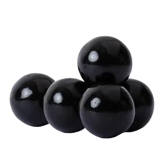 All City Candy Gumballs, 1 inch, 3lb. Bulk Bag, Assorted Flavors & Colors. Black