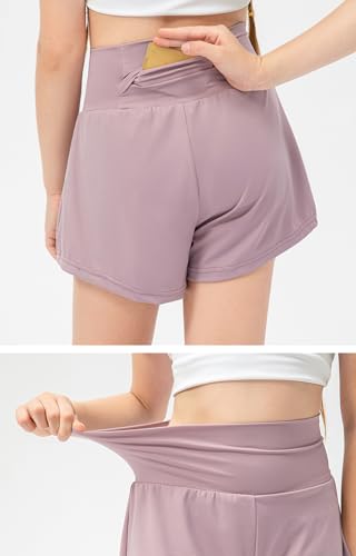 Girls Athletic Shorts 5-12 Years,Running Shorts with Liner2