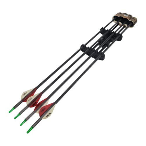 Southland Archery Supply Hunting Crossbow Light Weight Steel Body 4-Arrow Quick Release Quiver - Camo #TOP6