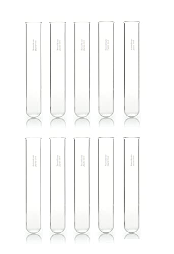 Image of RG� Borosilicate glass Test Tube 25mm x 150 mm, Capacity 55 ml (Boiling Tube) with Rim (10)