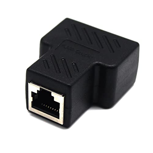 Adaptador Divisor RJ45 MOTONG 1 a 2 Puertos Hembra CAT 5/CAT 6 miniatura 2