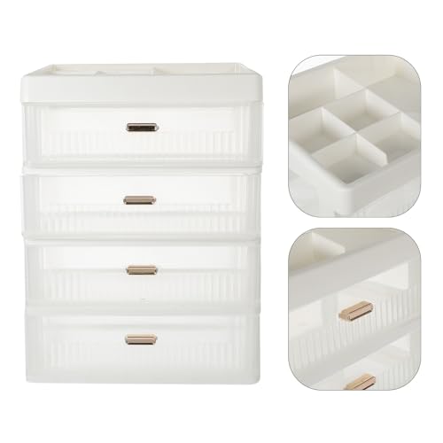 POPETPOP 抽?式収納ボックス 多機能引き出しプ 卓上文具整理ケース 大容量ペン収納 オフィス 自宅兼用 デスクオーガナイザー