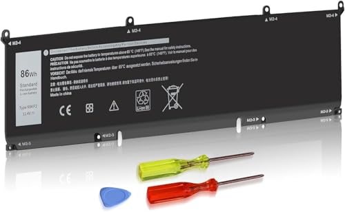 Shyarweyy 15 9500 69KF2 86Wh Battery for Dell Alienware M16 R3 M17 R3 P87F P91F P45E for XPS 15 9500 9510 9520 for Dell inspiron 16 Plus 7610 7620 for Precision 5550 5560 5570 G7 15 7500 70N2F M59JH