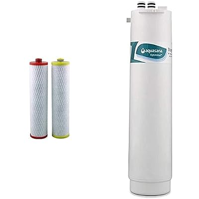Aquasana RO Filter Cartridges, Reduce Fluoride - White & Aquasana RO Filter Replacement, 1 Count, White
