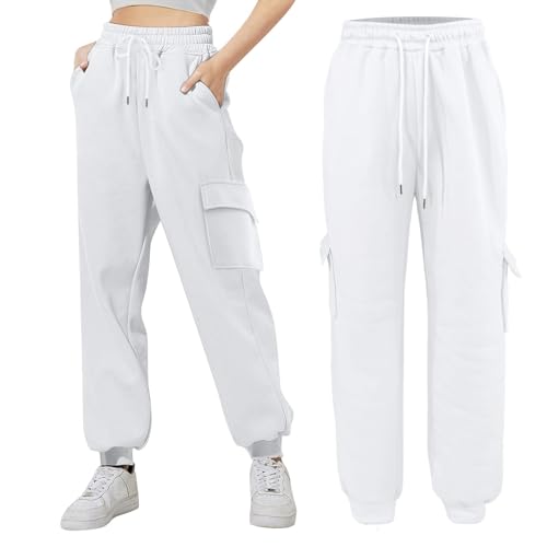 Girls Sweatpants Fall Casual Athletic Drawstring Fleece Jogger Pants Fashion Sport Trousers with Pockets4