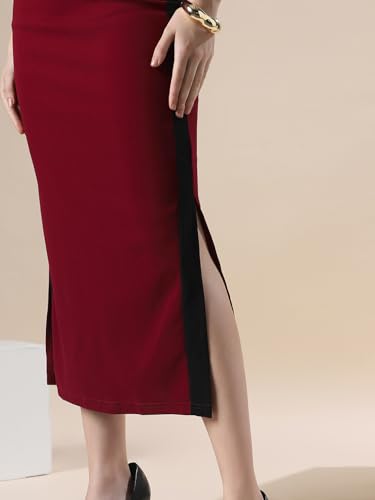 Image of Globus Women Dress (8909389031150 Maroon L)