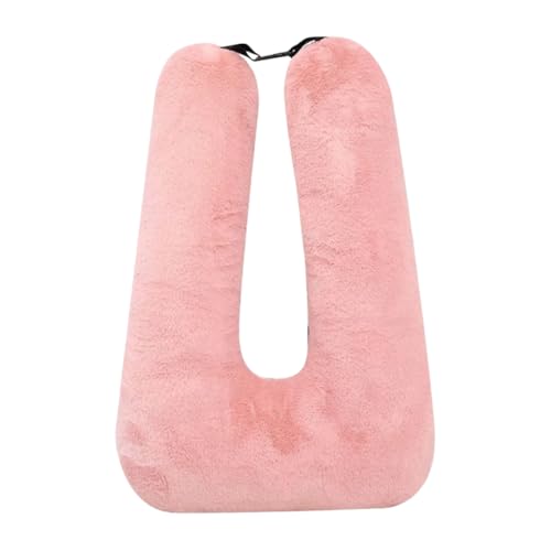 NUOMIE 枕 U型 車用 ヘッドレスト 取り付け簡単 クッション キッズ 抱き枕 頚部サポート ネックパッド 寝姿勢をサポート 車中泊 車便利 グッズ ドライブ 抱きまくら 快眠グッズ 多機能 ふわふわ もちもち 車 子供 大人 高齢者 汎用 (2個入