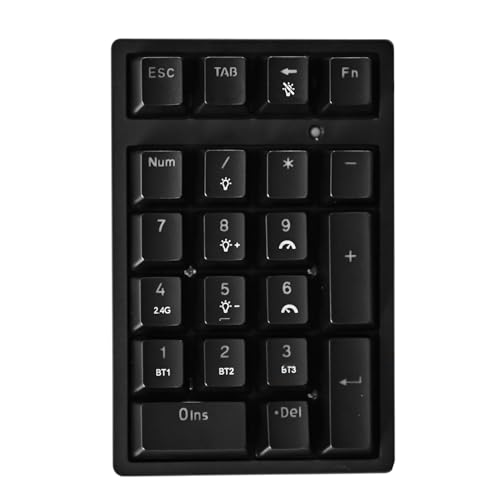 Teclado numérico | Mini teclado mecánico USB | Teclado numérico universal inalámbrico de 21 teclas | Para uso con ordenador de sobremesa, portátil, portátil y para juegos compactos y portátiles