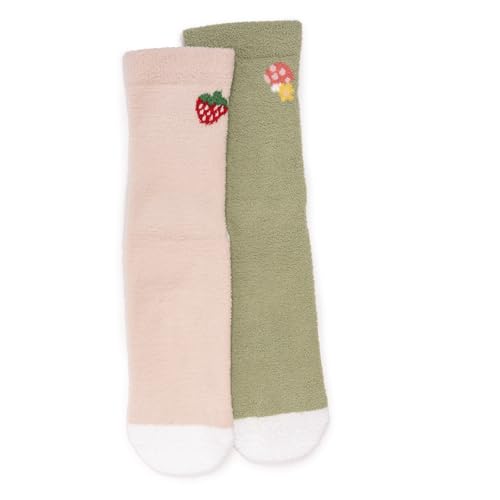 MUK LUKS Women's 2-Pack Cozy Compression Gripper Socks