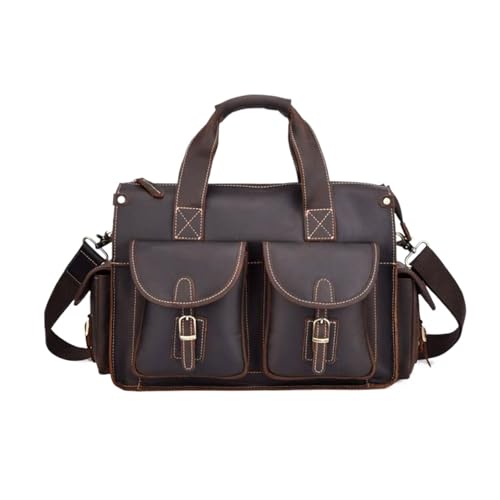 Mens Handbags Carrying Cases Messenger Shoulder Bags Briefcases Genuine Leather Laptop Bags