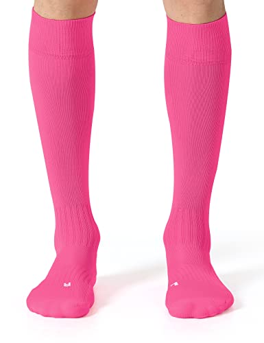 Image of CS CELERSPORT 2 /3 Pack Soccer Softball Baseball Socks for Youth Kids Adult Multi-Sport Compression Knee High Socks