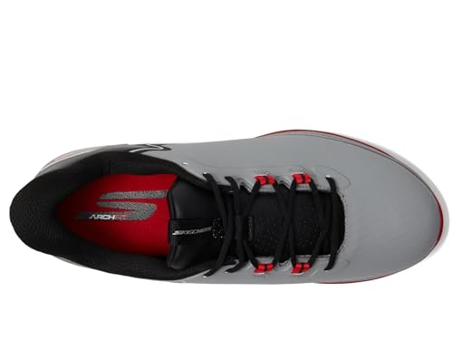 Skechers Uomo Slip-Ins Waterproof: Go Golf Elite 6 Shoes In Carbone, Taglia 43.5, Arch Fit - 2