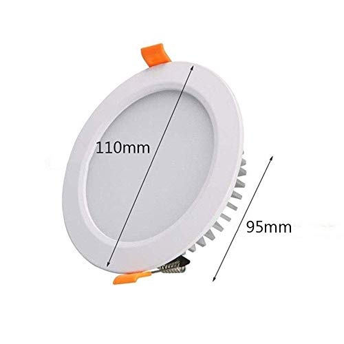 Focos empotrables LED de 7W iluminación de ahorro de energía redonda de 4,3" 4