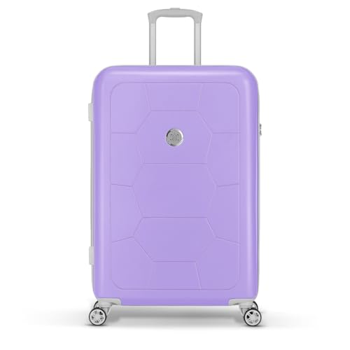 SUITSUIT Koffer Groß 75 cm - Hartschalen Reisekoffer mit Rollen - Zahlenschloss - 94 L - Caretta Bright Lavender