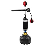 boxing punching ball video Conception 4 en 1 : Il comprend un ballon de vitesse monté en hauteur à 90° pour des frappes confortables et des entraînements silencieux ; un ballon de vitesse monté sur le côté à 180° pour des rebonds rapides et des combos continus ; une barre d'esquive rotative à 360° pour des exercices d'agilité ; et un sac de frappe vertical lourd pour des coups de pied afin d'améliorer la coordination. Avec lui, vous pouvez maîtriser un large éventail de mouvements - coups de poing, crochets, uppercuts, coudes, genoux et coups de pied.